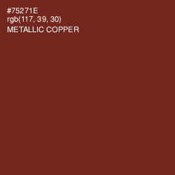 #75271E - Metallic Copper Color Image